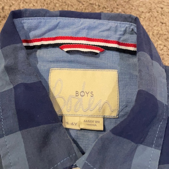 Mini Boden boys button up shirt. EUC - Picture 3 of 3
